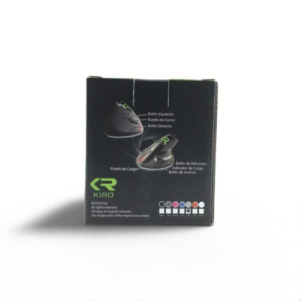 Mouse Ergonómico Inalámbrico S6 R KIRO Vertical Diestro - Imagen 3